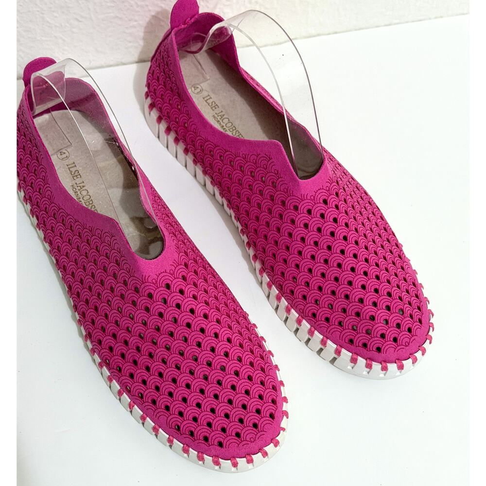 Ilse Jacobsen Tulip Slip on Loafer in Rare Pink (Sz 41 / Us M 8 / W 9.5)